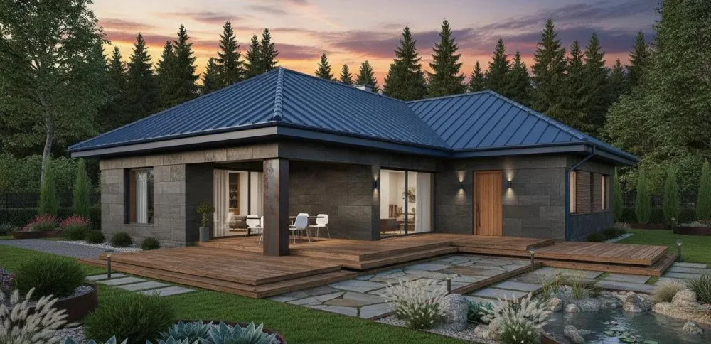 Проект Одноэтажный дом 18 на 20, 192 м2