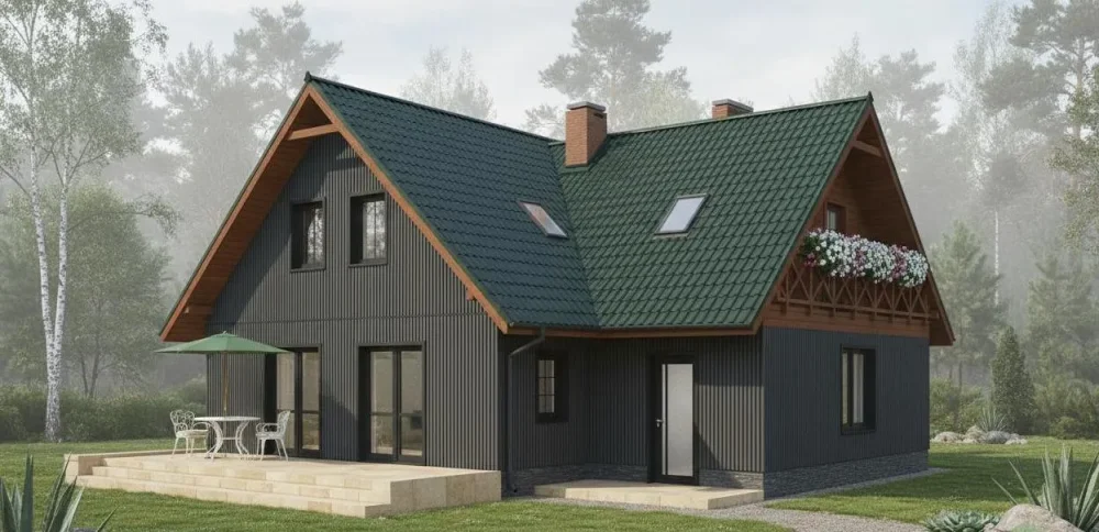 Проект Двухэтажный дом 17 на 14, 237 м2