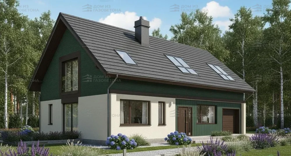 Проект Двухэтажный дом 15 на 10, 185 м2