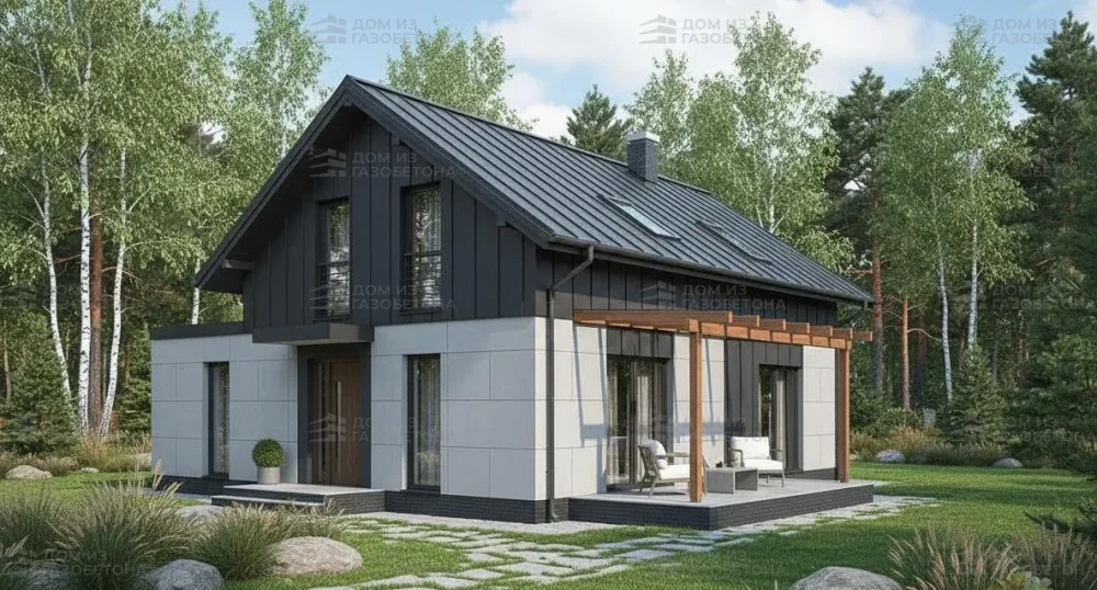 Проект Двухэтажный дом 12 на 10, 138 м2