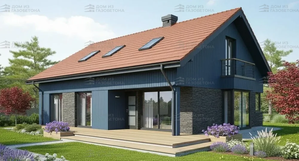 Проект Двухэтажный дом 14 на 12, 171 м2