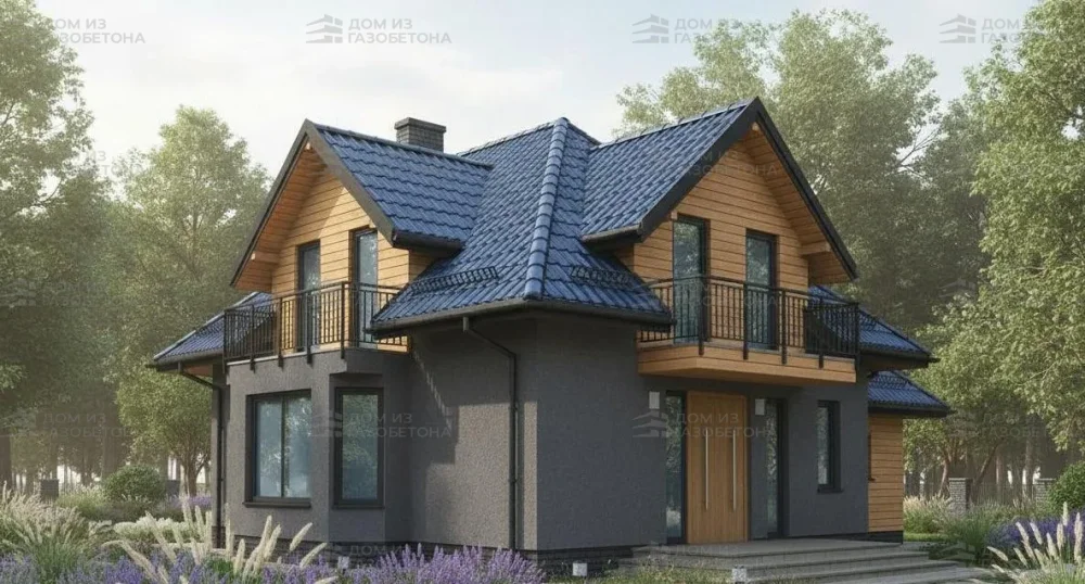 Проект Двухэтажный дом 13 на 11, 165 м2