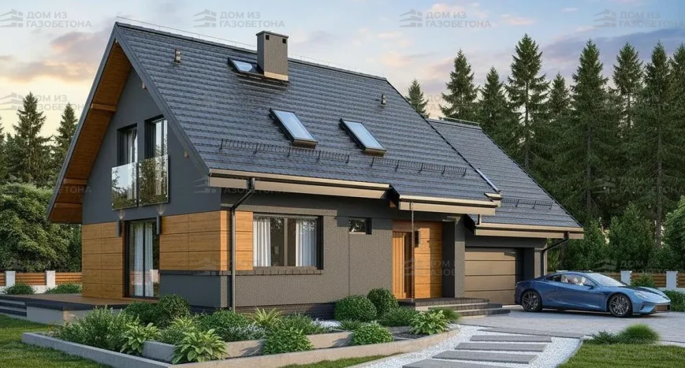 Проект Двухэтажный дом 15 на 10, 179 м2