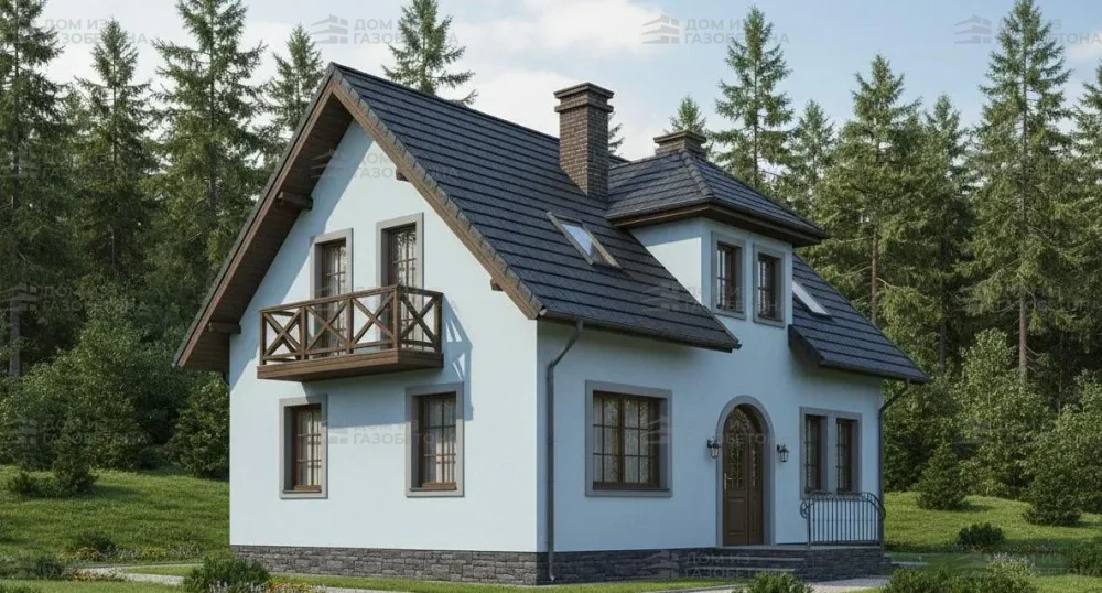 Проект Двухэтажный дом 8 на 11, 105 м2