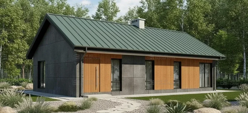 Проект Одноэтажный дом 15 на 12, 138 м2