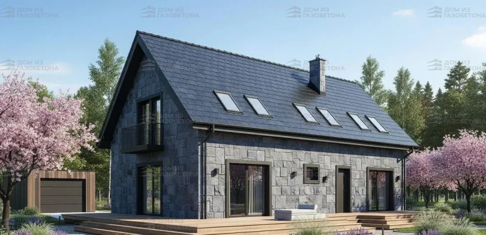 Проект Двухэтажный дом 22 на 9, 282 м2