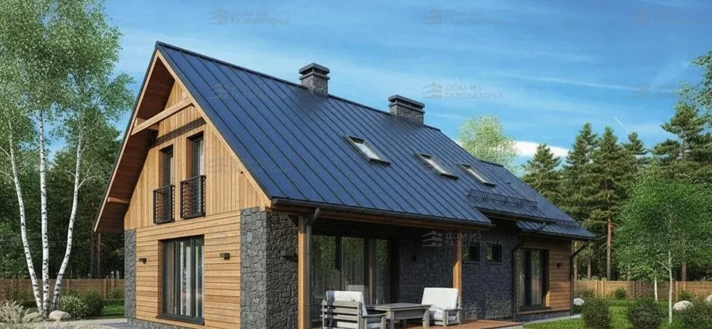 Проект Двухэтажный дом 17 на 9, 192 м2