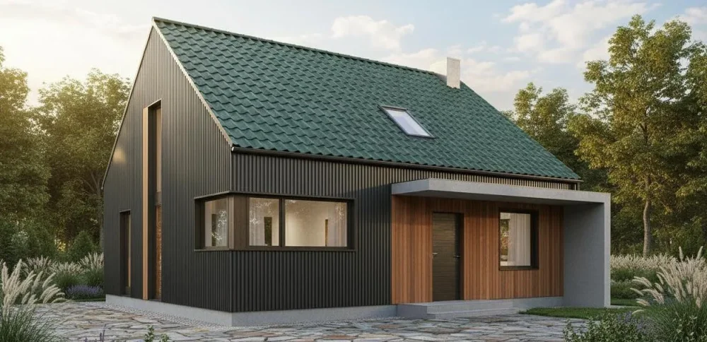 Проект Двухэтажный дом 11 на 12, 140 м2