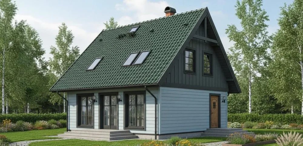 Проект Двухэтажный дом 8 на 8, 81 м2