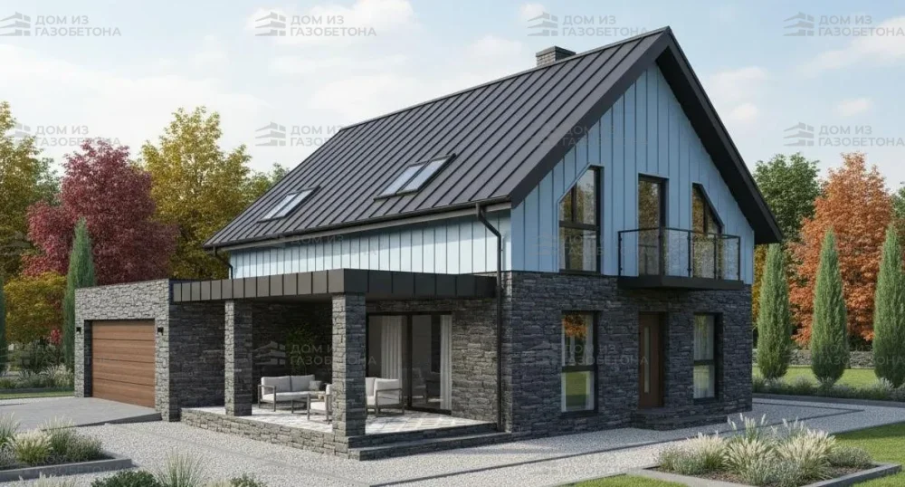 Проект Двухэтажный дом 16 на 11, 200 м2